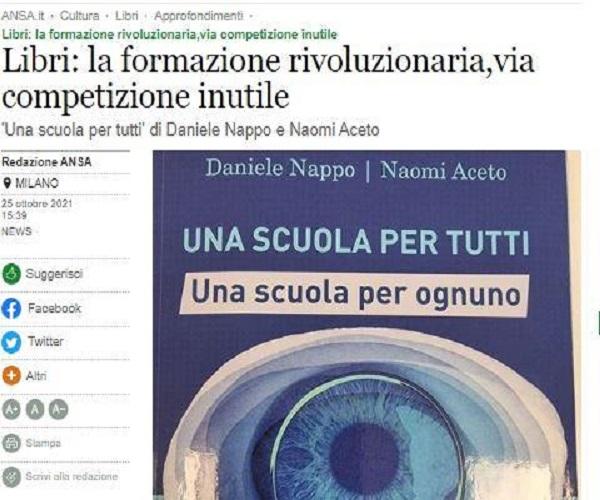 ANSA -  LA FORMAZIONE RIVOLUZIONARIA - NUOVO LIBRO DEL DOTT. NAPPO